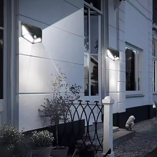 éclairage extérieur solaire puissant - solaire détecteur - Maison Techno Boutique