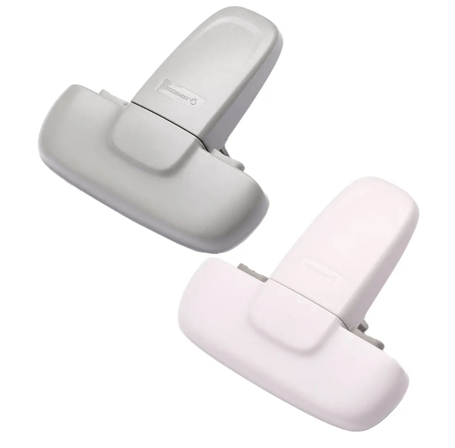 Bloque porte bebe fixation adhésive 3M ultra-résistante sur surface lisse pour protection réfrigérateur et meubles