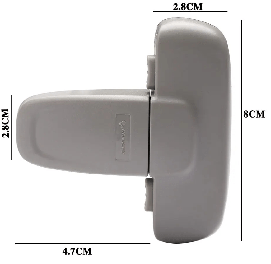 Bloque porte bebe plastique ABS sans BPA certifié CE avec système anti-ouverture pour sécurité enfants à domicile