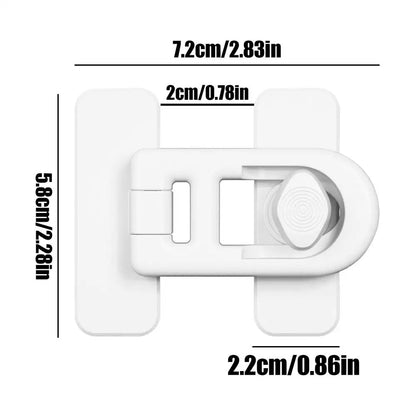 Bloque porte bébé sécurité protection enfant version blanche élégante compatible toutes portes intérieures