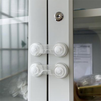 Bloque porte bebe système double position vertical horizontal sécurité polyvalent durable protection maison enfant ABS 3M