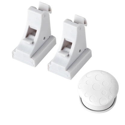 Bloque porte magnétique invisible lot de deux verrous sécurité enfant adhésifs