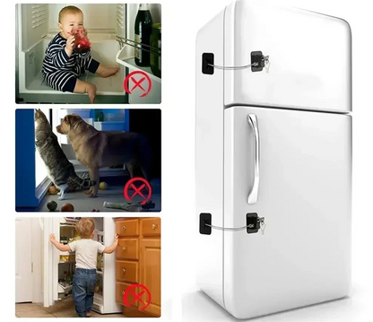 Bloque porte sans perçage protection animaux domestiques adhésif 3M installation rapide sécurité maison