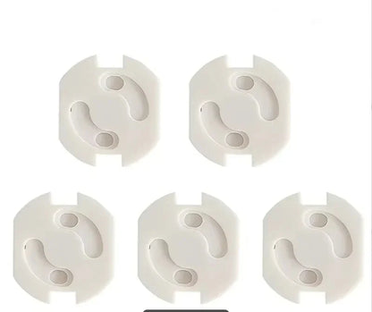 Cache prise bébé lot 5 deux trous protection électrique enfant 0-3 ans installation facile retrait adulte simple