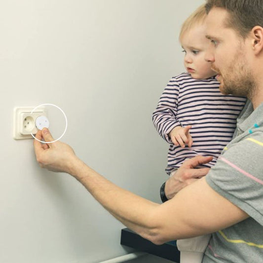 Cache prise bebe rotatif système verrouillage breveté protection électrique enfant sécurité maison européenne