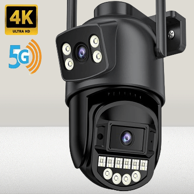 Caméra de surveillance extérieur avec enregistrement IP66 étanche fixation murale universelle installation rapide sans câblage