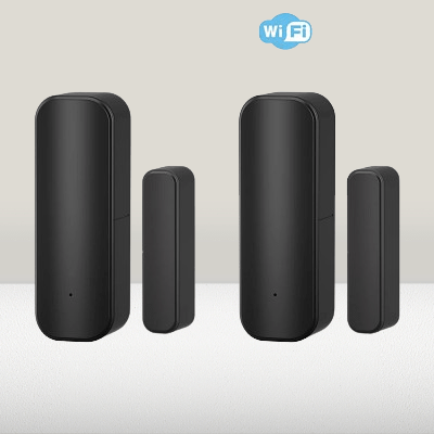 Capteur Connecté WiFi ensemble deux unités surveillance multiple portes fenêtres système sécurité maison complet intelligent