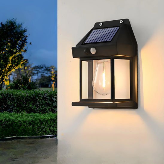 Détecteur de mouvement lanterne gardien solaire étanche IP65 économie énergie