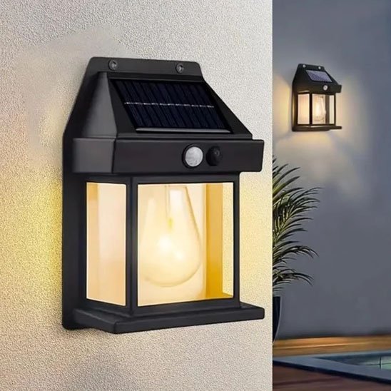 Détecteur de mouvement lanterne solaire automatique éclairage nocturne sécurité maison