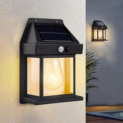 Détecteur de mouvement lanterne solaire automatique éclairage nocturne sécurité maison