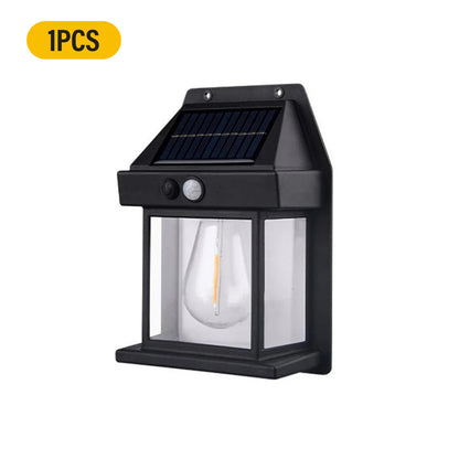 Détecteur mouvement solaire IP65 blanc lumineux capteur PIR 3-5m sécurité extérieure sans fil autonomie 8-12h LED température extrême