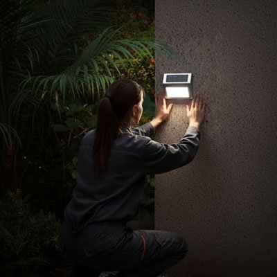 Détecteur de mouvement solaire LED étanche IP65 résistant intempéries jardin extérieur plantes décoratives
