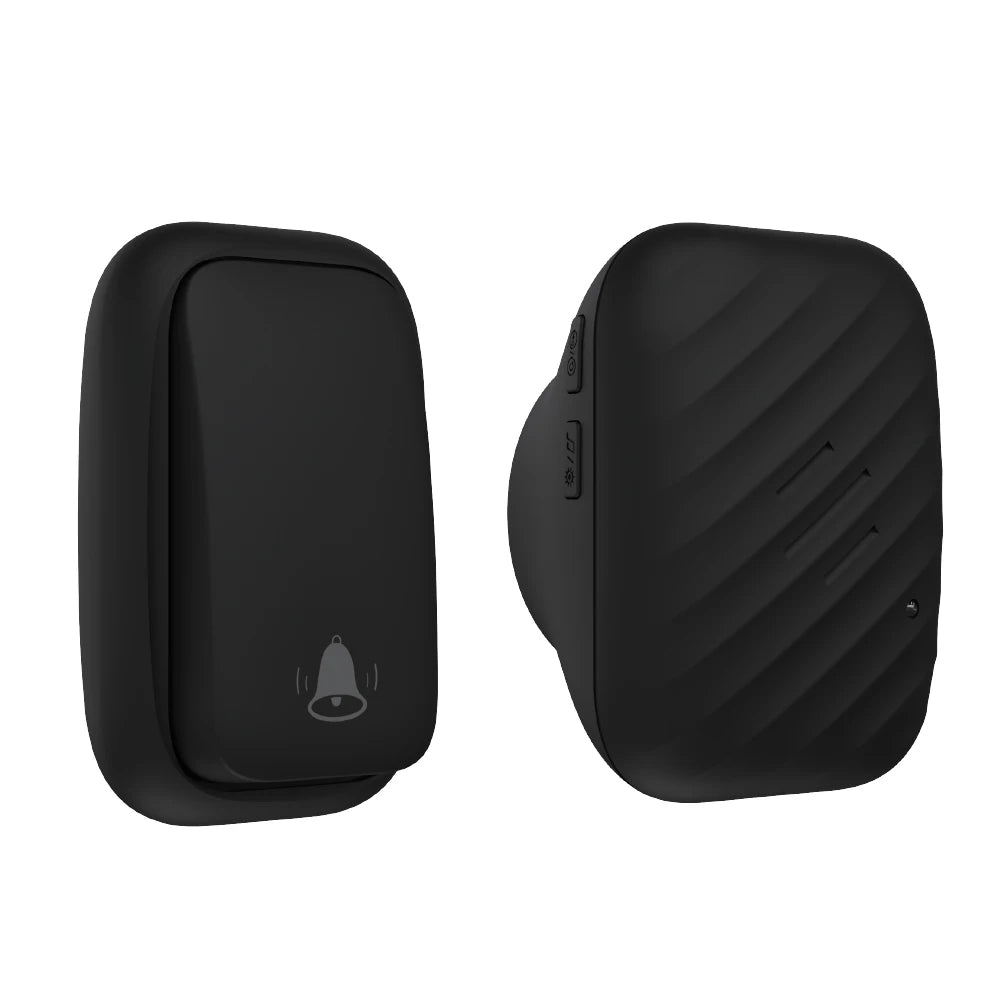 Sonnette connectée sans fil bouton émetteur IP44 transmission 433MHz signal stable traversant murs épais