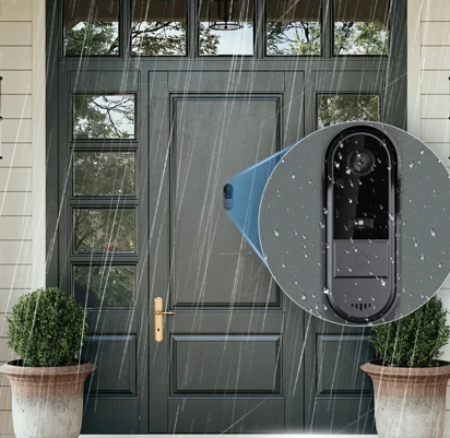 SONNETTE AVEC CAMERA SANS FIL HD solaire vision nocturne infrarouge détection mouvement PIR intelligente surveillance jour nuit 1080p