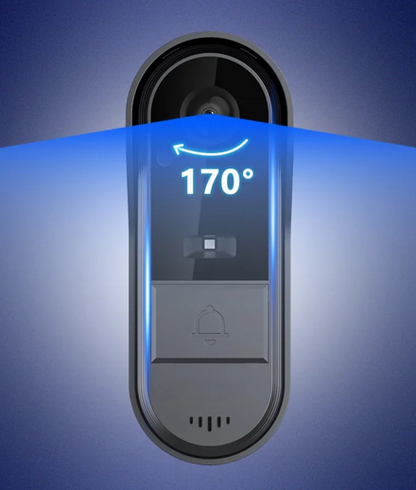 SONNETTE AVEC CAMERA SANS FIL solaire étanche IP65 résistante intempéries batterie rechargeable 10000mAh température -20°C +50°C