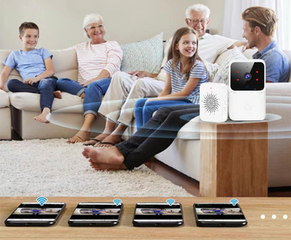 Sonnette sans fil video compatible Alexa Google Assistant domotique contrôle vocal automatisation éclairage serrure connectée