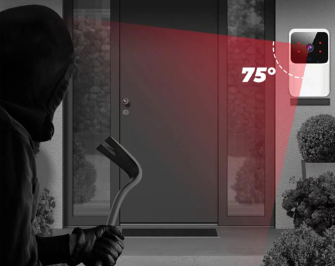 Sonnette sans fil video stockage cloud gratuit 7 jours carte microSD 128Go enregistrement vidéo chiffrement AES 256 bits sécurisé