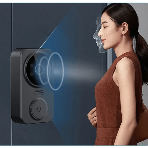 Sonnette vidéo sans fil écran IPS couleur 4,3 pouces HD 1080p surveillance temps réel entrée maison jour nuit vision nocturne automatique