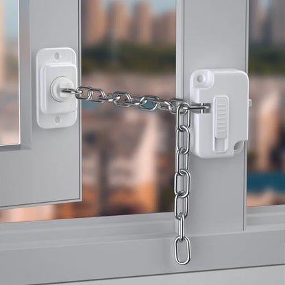 bloque porte bebe dans la fenêtre limiteur ouverture, protection chute