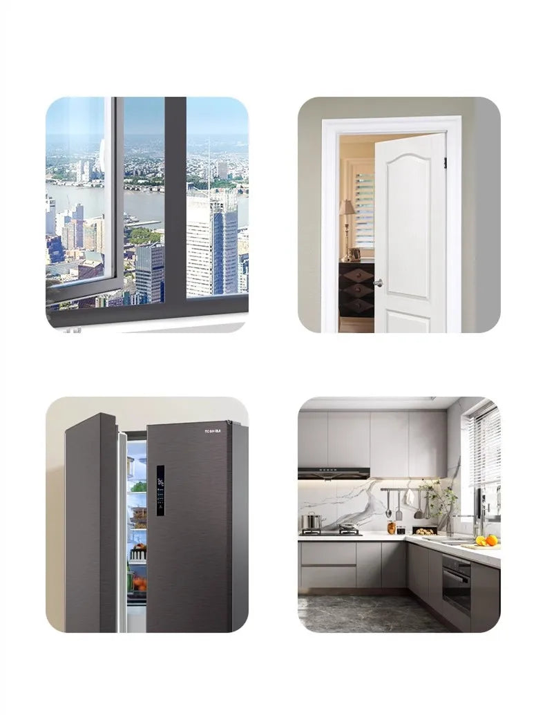 bloque porte bebe montre les endroits  installation, porte/fenêtre, sans outils