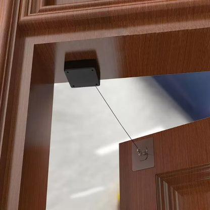 Bloque Porte Sans Perçage | Câble Rétractable 3M - Sécurité Maison Boutique