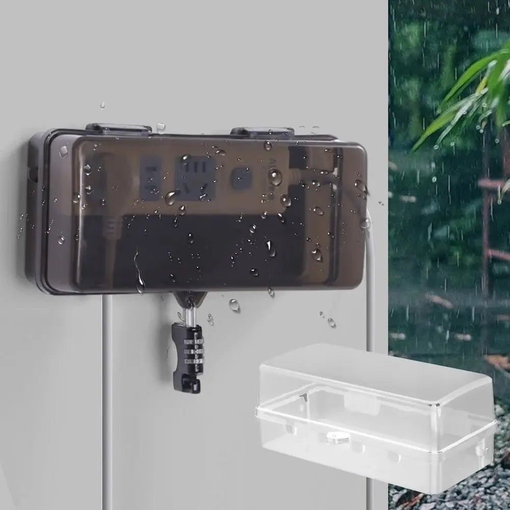 Boîtier étanche cache prise extérieur IP44 blanc protection intempéries