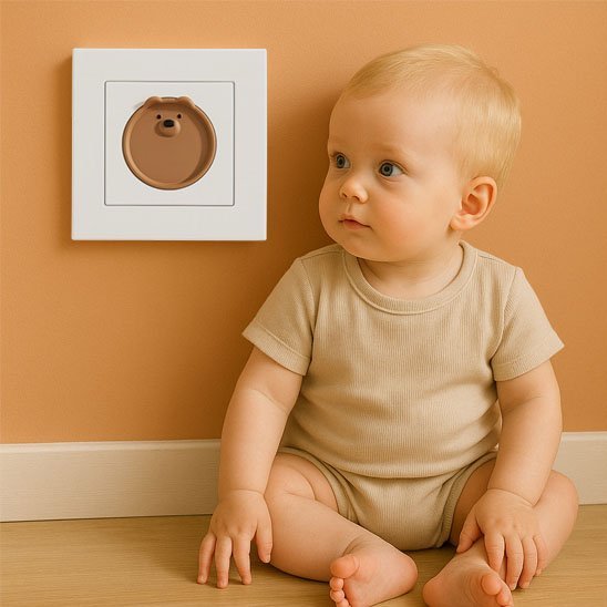 CACHE PRISE POUR BEBE | DESIGN ANIMAL COLORE - Sécurité Maison Boutique