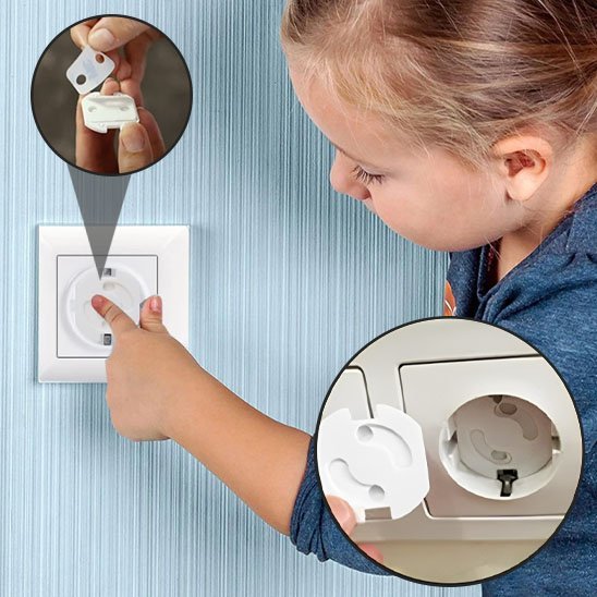 CACHE PRISE POUR BEBE | LOT 1 - 5 - 10 PROTECTION ELECTRIQUE - Sécurité Maison Boutique