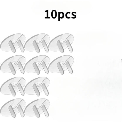 Cache prise sécurité enfant protection bébé transparent lot complet 10 unités ABS non toxique sécurité électrique maison certifié