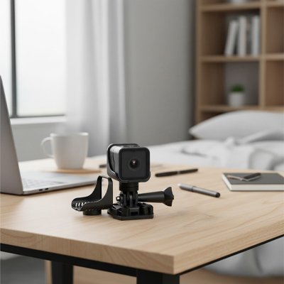 caméra de surveillance extérieur avec enregistrement support pivotant 360 degrés fixation universelle installation rapide