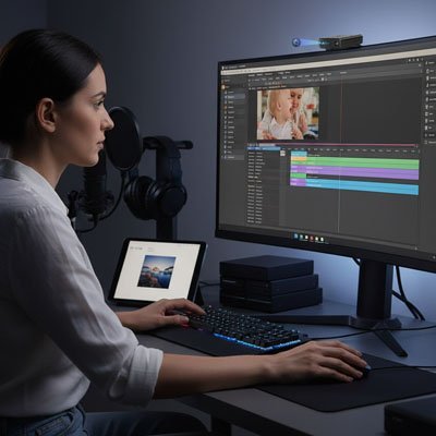 caméra thermique extérieur avec enregistrement, elle parle à sa fille par sa caméra