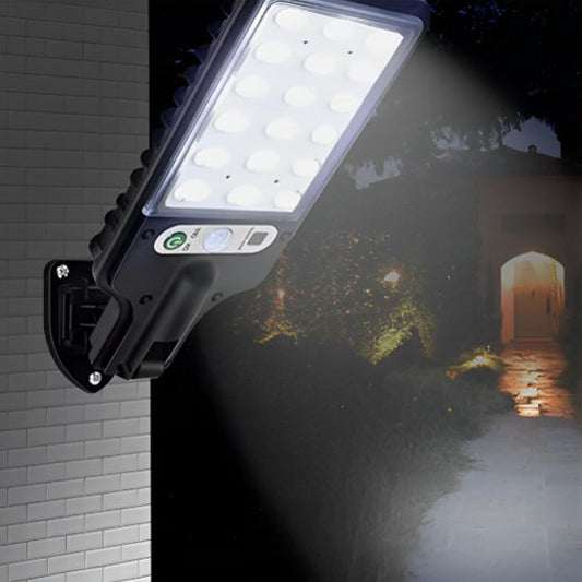 détecteur de mouvement extérieur LED IP65 projecteur noir design moderne sécurité maison portée 8m