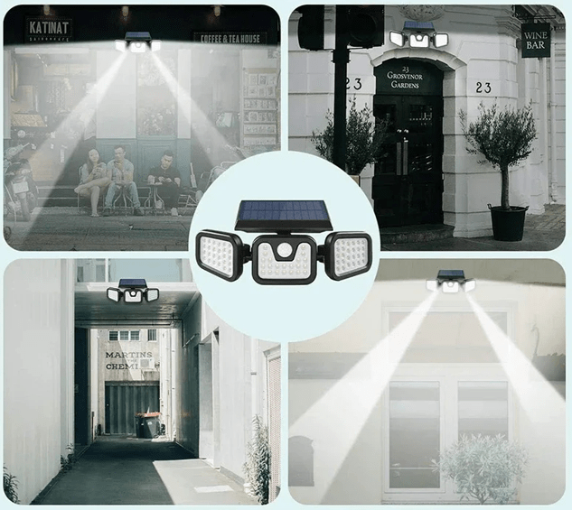 detecteur de mouvement lumiere 74 LED IP65 - Sécurité Maison Boutique