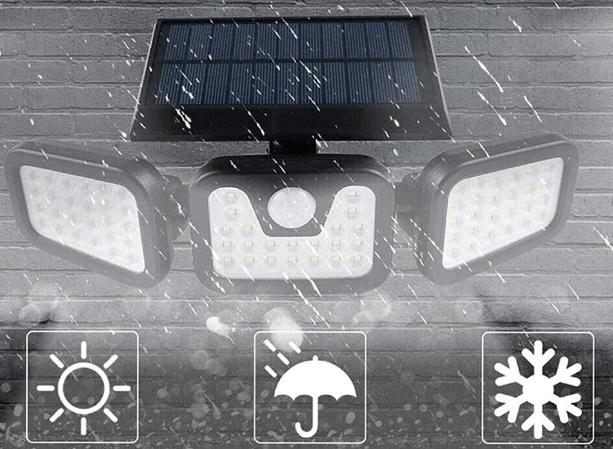 detecteur de mouvement lumiere 74 LED IP65 - Sécurité Maison Boutique