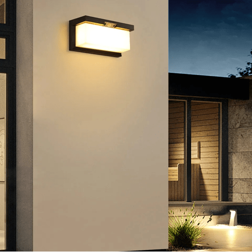  detecteur de mouvement lumiere capteur PIR infrarouge portée 12m étanche IP65 installation facile sans fil