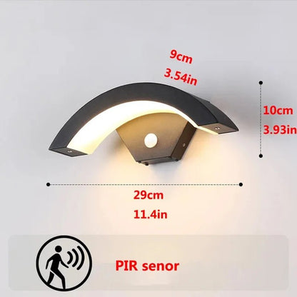détecteur de mouvement lumière LED 12W IP65 PIR - Sécurité Maison Boutique