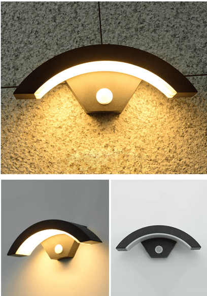 détecteur de mouvement lumière LED 12W IP65 PIR - Sécurité Maison Boutique