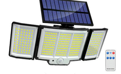 détecteur de mouvement panneau trois lampe mannette