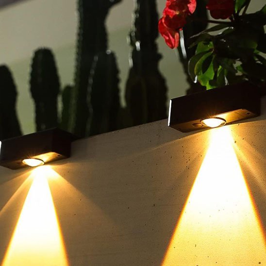 éclairage extérieur solaire puissant deux lumieres