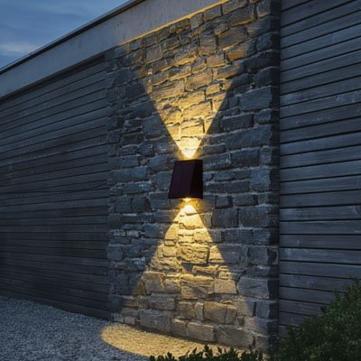 éclairage extérieur solaire puissant - lumière deux cotés - Maison Techno Boutique