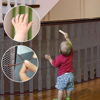 Filet de Protection Escalier Balcon Enfant - Sécurité Maison Boutique