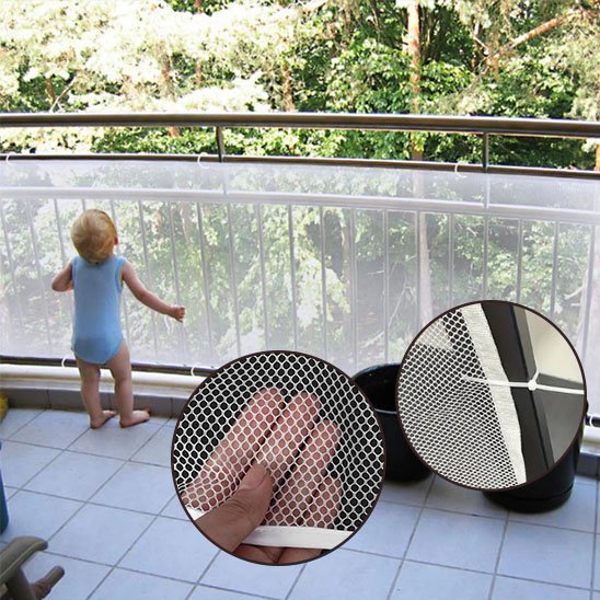 Filet de Protection Escalier Balcon Enfant - Sécurité Maison Boutique