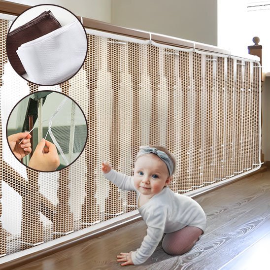 Filet de Protection Escalier Balcon Enfant - Sécurité Maison Boutique