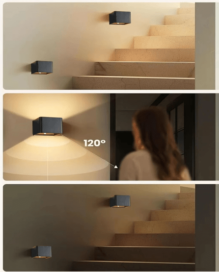 Lampe à Détecteur de Mouvement LED | 600 Lumens - Sécurité Maison Boutique