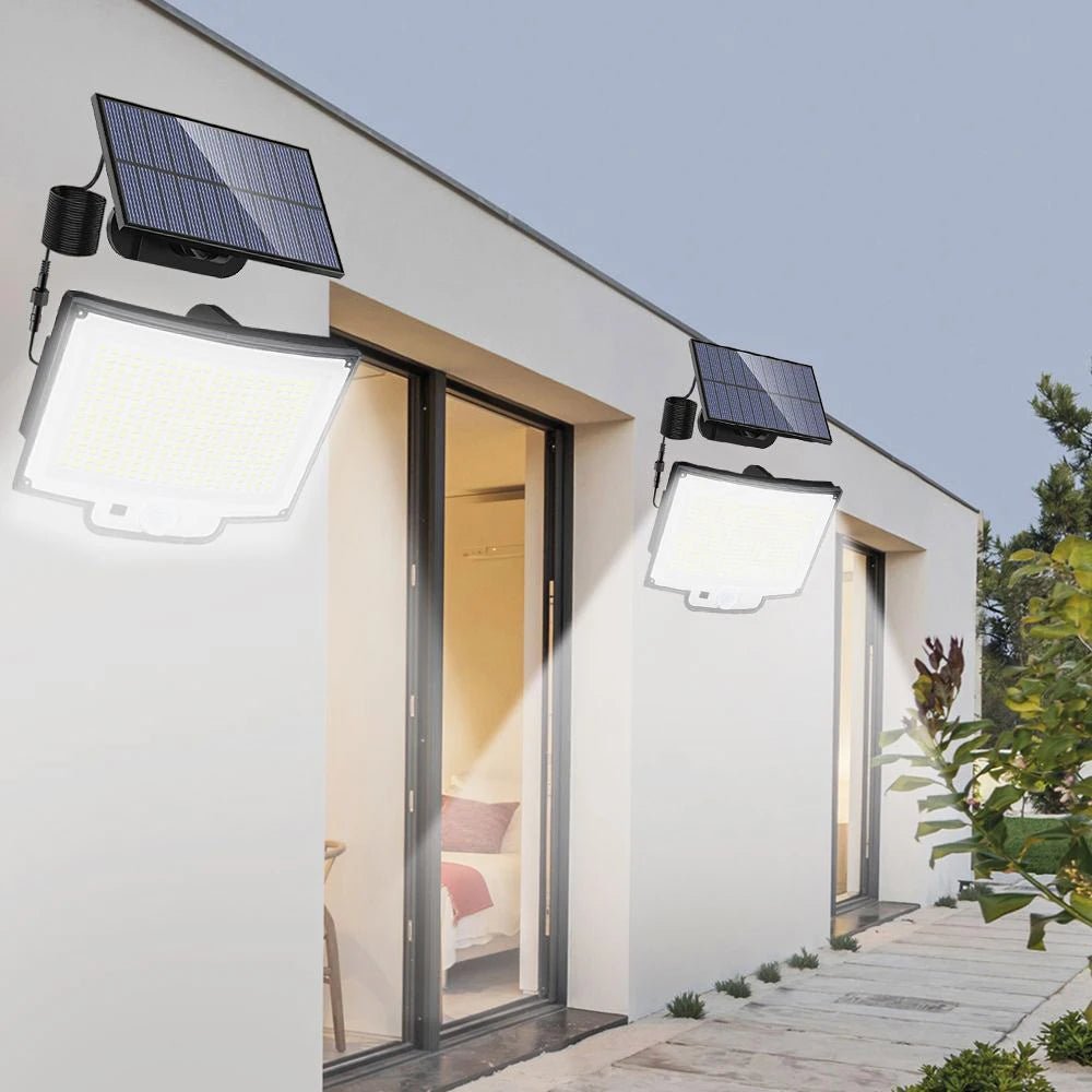 lumières détecteur de mouvement solaire Extérieur IP65 - Sécurité Maison Boutique