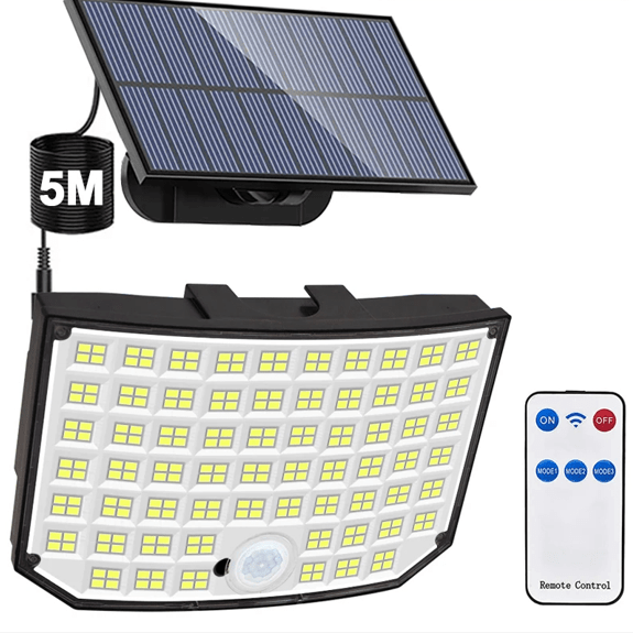lumières détecteur de mouvement solaire Extérieur IP65 - Sécurité Maison Boutique
