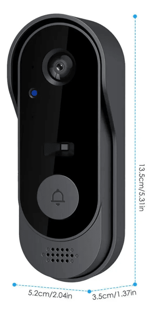 SONNETTE ANS FIL AVEC CAMERA HD | 130° VISION INFRAROUGE - Sécurité Maison Boutique