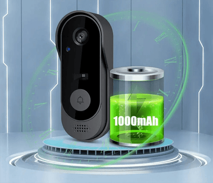 SONNETTE ANS FIL AVEC CAMERA HD | 130° VISION INFRAROUGE - Sécurité Maison Boutique