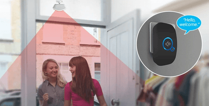 Sonnette Connectée Sans Fil 150m | Alarme Détection - Sécurité Maison Boutique