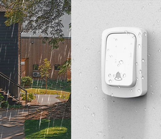 Sonnette Connectée Sans Pile | Écologique Autonome 150m - Sécurité Maison Boutique